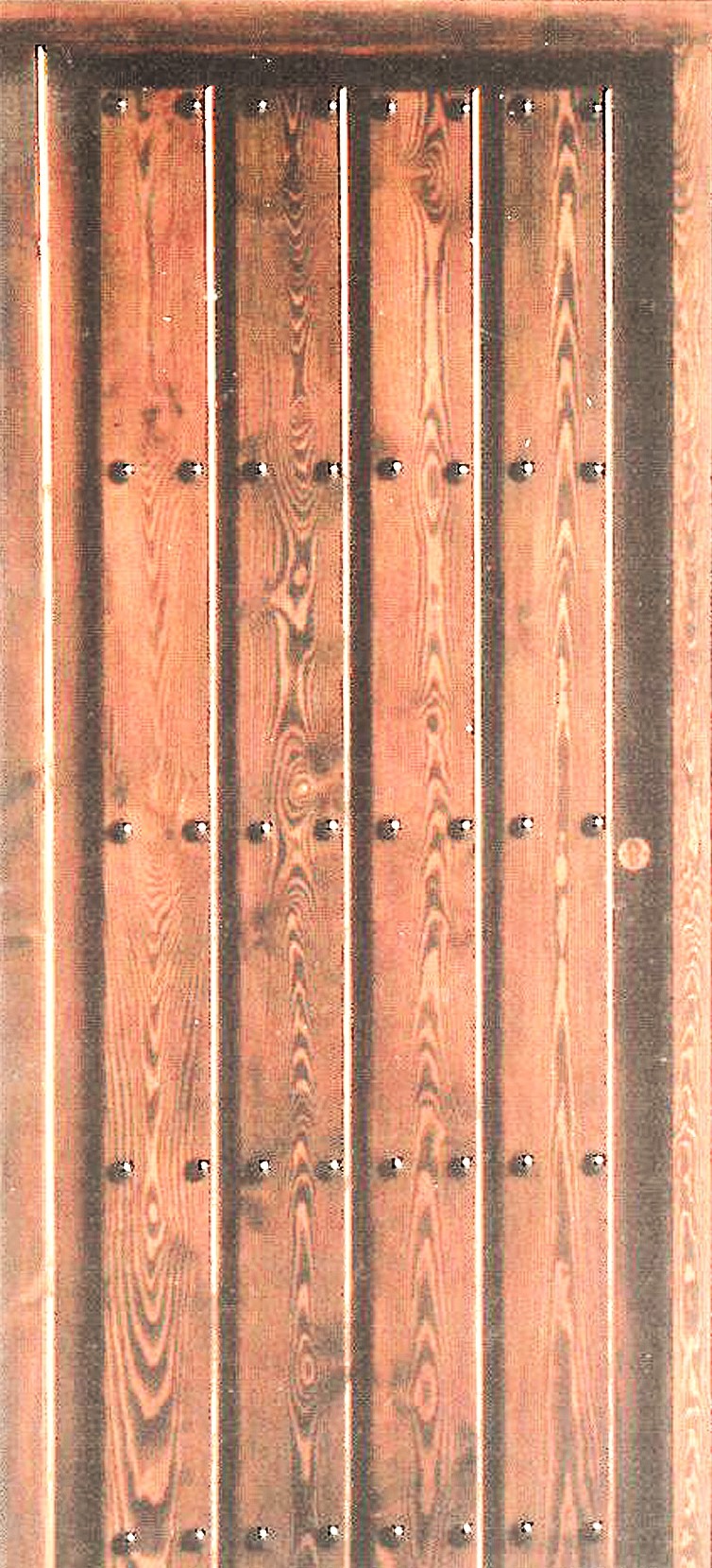 Puerta de entrada de madera maciza de pino