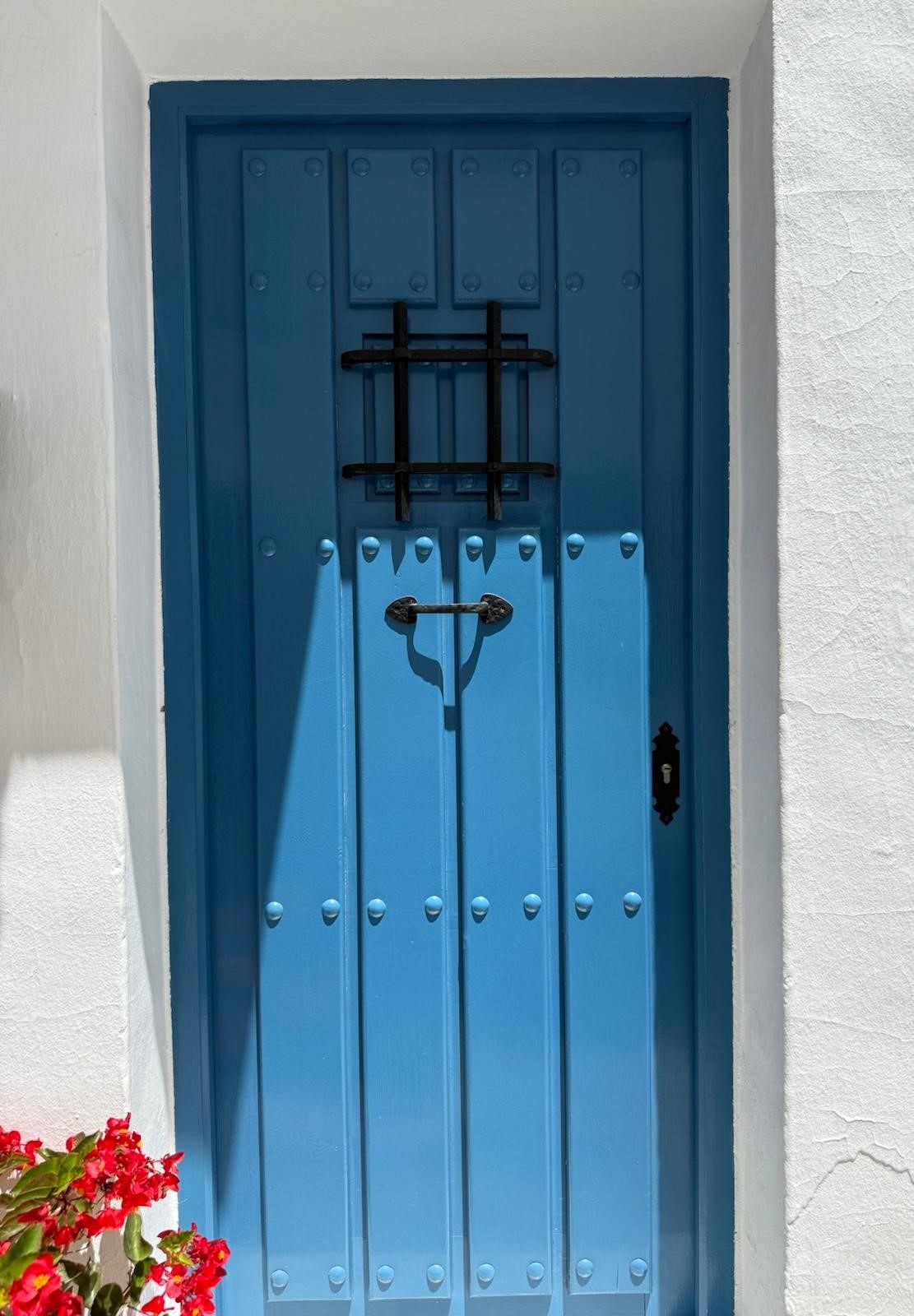 Puerta de entrada de madera maciza de pino